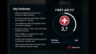 FiveM Progress Bar System (QBCore) | Custom Props, Events, and Animations