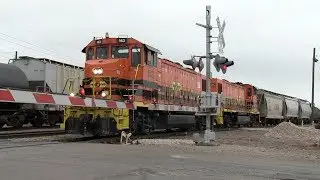 BNSF and DGNO action on the TRE line - 2/18/18 // Trinity Rail Productions