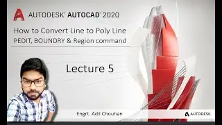 AutoCAD -Convert LINE to POLYLINE (Simple and Easy) #Linetopolyline #PEdit #Boundry #Explode #Basics