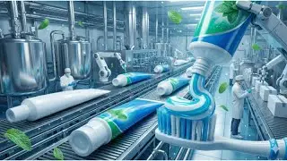 Inside a Modern Toothpaste Factory: From Raw Ingredients to Finished Tubes (Full Production Process)
