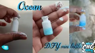 Diy Ocean 🌊 mini bottle Art step by step #sumanroat #youtube #super #creative #ideas #viralvideo