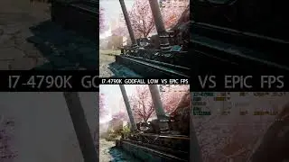 Godfall Low vs Epic #shorts #godfall #I7-4790k #gtx1660