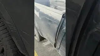 Hail storm destroys truck