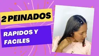 Peinados s&uacute;per r&aacute;pidos y f&aacute;ciles / Peinados para cabellos cortos/ Peinados con perlas