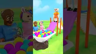 Kiki vs Cappuccina in Funny Slide & Swimming Pool Bathtub 💥 #zenoblox #tungtungtungsahur #animation