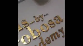 Acrylic Individual 3D Letter on Wall | #Signage