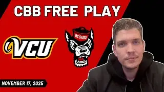 VCU vs NC State - NCAA Basketball Pick l 11/17/25 l August's Free Best Bets & Odds