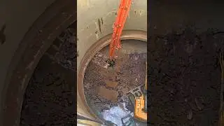 Insane Long-Arm Excavator Deep in Pit 💪🕳 | Heavy Rock Moving Power in Action! #shorts