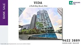 [SOLD] * BANK SALE * Vida, D09 - Freehold 2-bedroom off Orchard Road. High floor, pool view!