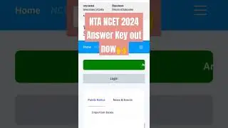 NTA NCET 2024 Answer Key out now🙌