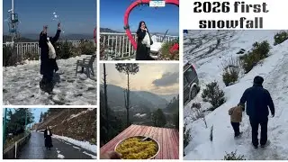 &ldquo;Waking up to snow-covered peaks is a feeling beyond words#vlog#uttarakhand#hometown#snow#mukteshwar