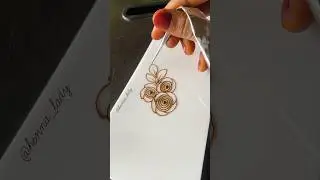 Beautiful Rose Bunch Mehndi Design || #mehndi #rosemehndi #art #shorts #ytshorts