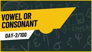 java program to find Vowel or Consonant