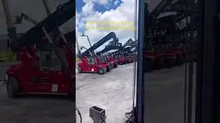 Kalmar used container reach stacker/empty container handler/heavy duty forklift for sale#kalmar