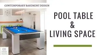 Interior Design Living Space and Pool Table