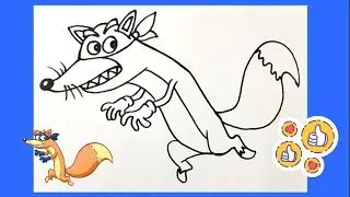 HOW TO DRAW SWIPER FROM DORA #drawingforkids #doratheexplorer