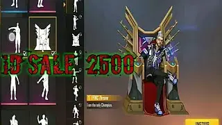 ID SALE  Rs 2500 GD MASTER GAMING TAMIL  FREE FIRE  GARENA