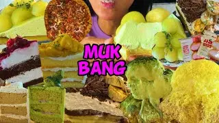 SUB) 디저트 먹방 브이로그 크림 앤티크커피 전메뉴 크림크로와상 케이크 타르트 잭슨피자 편의점먹방 교대이층집 꽃삼겹먹방 DESSERT MUKBANG CREAM デザート ムクバン