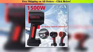 1500W Powerful Portable Blower For Makita 64MM Wireless Air Blower Brushless Handheld Turbo Fan