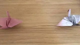 A Stop-Motion Story of How Two Origami Cranes Fell in Love