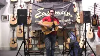 Mitch Gonzales performs at the acoustic Open Mic at Portland Music Company on Broadway