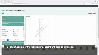 6) Filling Wall Data for ICF Multi-Story Wall Design in BuildNow