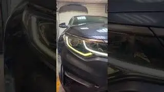 Kia optima 2018 установка билед линз Criline Dragon Knight Double Direct