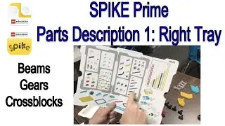 LEGO SPIKE Prime - Parts Description 1: Right Tray