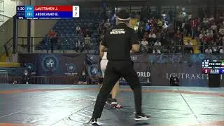 BRONZE GR - 88 kg: J. LAUTTANEN (FIN) v. B. ABDOLVAND (IRI)
