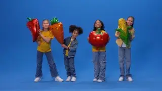 Lichterkinder - Mein Teller ist bunt (Offizielles Tanzvideo) | Gem&uuml;selied | Gesunde Ern&auml;hrung | Kita