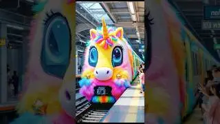 🦄Метро в стиле единорога! 🚇 Добро пожаловать! #мило #единорог