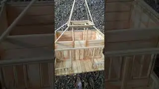 Miniatur Rumah Adat Joglo dari setik eskrim, ||#part2 #rumahadat #rumahadatjoglo #miniature