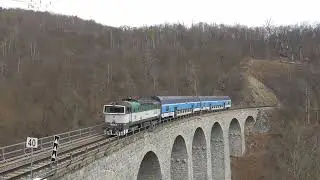 Bardotka 749.264-8 a Brejlovec 754.031-3 - Posázavský pacifik - 19.3.2022