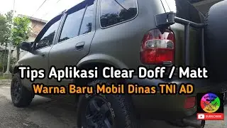 Cat doff atau matt pada warna baru mobil dinas TNI AD | Amy Green baru #bangmunpaintjob #catdoff