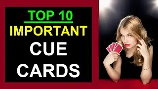 TOP 10 IMPORTANT CUE CARDS || ASAD YAQUB