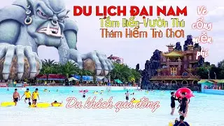Khu Du Lịch Đại Nam Bình Dương Đông Nghẹt Du Khách Khi Miễn Phí Vé Cổng #khudulichdainam #kenkenvlog