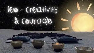 Leo Sound Bath ♌ | Sun Frequency for Creativity & Courage | 10-Min Astrology Meditation