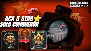 🇮🇳Day 8 Crown 1 To Aca || Solo Rank Push Bgmi Conqueror Tricks