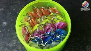 SNDIA Multicolor Keyring & Keychain With Name Tag Labels Plastic Multicolour Assorted Keychain