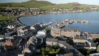Campbeltown and Davaar Island from the Air H 264 1