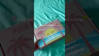 👙pink palm puff bikini unboxing🏝️@pinkpalmpuff #pinkpalmpuff #preppy #swimming #fypviral