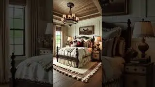 🏡 Elegant Farmhouse Entryway & Mudroom Tour  Crimson, Cream & Bronze Decor  Cozy Country Home Style
