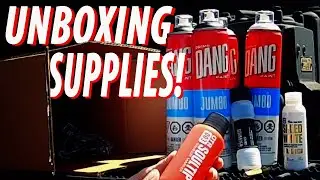 Unboxing 14 NEW Mystery GRAFFITI SUPPLIES at the Train Yard!