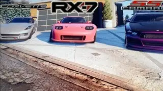 Escapamos de la policía con mi rx7 y mi corvete termina mal nuestra jugada con mi cámara ss