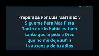 He tenido que llorar - Yoskar Sarante Karaoke 🎤