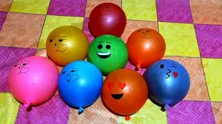 asmr various water colorful balloon - Feeling Happy Smile balloon  Pop Reverse ASMR Satisfying
