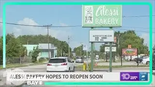 Fire-damaged Alessi Bakery hopes to reopen soon