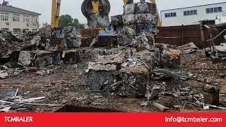 aluminium billet scrap chopping, baling and compaction
