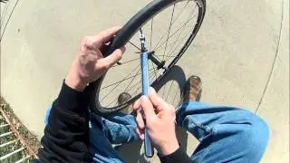 bicycle hand pump video demonstration