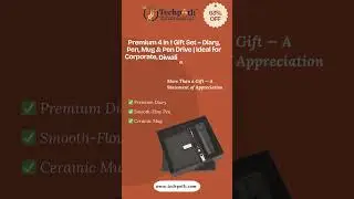 Premium 4 in 1 Gift Set &ndash; Diary, Pen, Mug & Pen Drive | Ideal for Corporate, Diwali & Promotional
